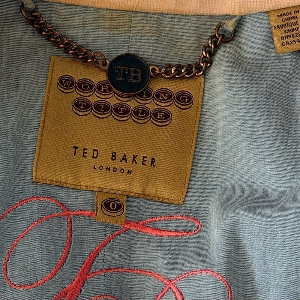 Ted Baker London “Working Title” Blush Pink Blazer Size 0 - Picture 10 of 11